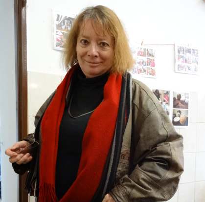 Olga Nytrová je v keramické dílně spokojená